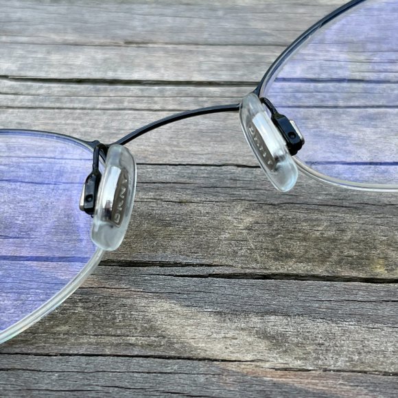 DKNY Glasses Frame Made in Italy Black Metal Glass - Picture 5 of 11